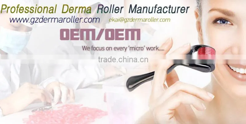 3-In-1 Kit Derma Roller Titanium Micro Needle Roller - 180/600/1200 Needles Skin DermaRoller for Body and Face