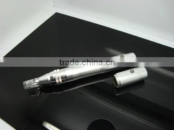 CE Approved derma skin roller stamp electric dermaroller automatic and rechargeable with replacement needle cartridge