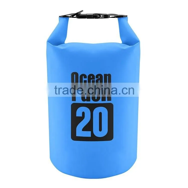 Low price colorful waterproof dry bag backpack for camping equipment