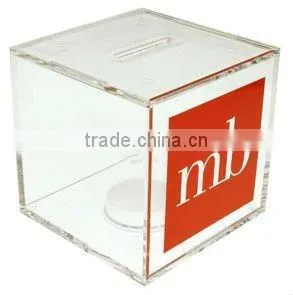 bespoke acrylic money box