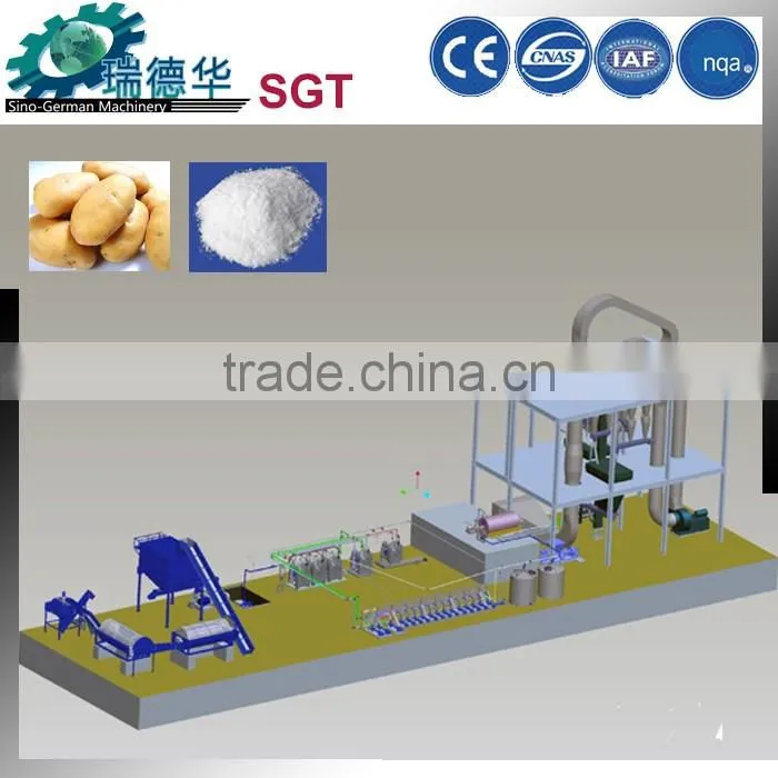 500t/d capacity potato Starch Production Line/Cassava Starch Processing Machine