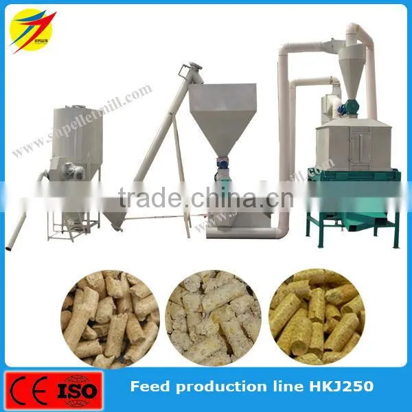 Vertical type factory supply poultry livestock feed grinder blender machine in china