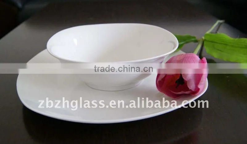 ceramic whiteware dinnerware set
