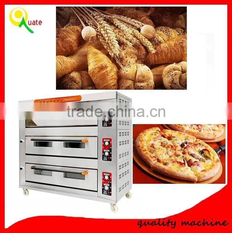 Hot selling 3 decks baking oven in bakery machine