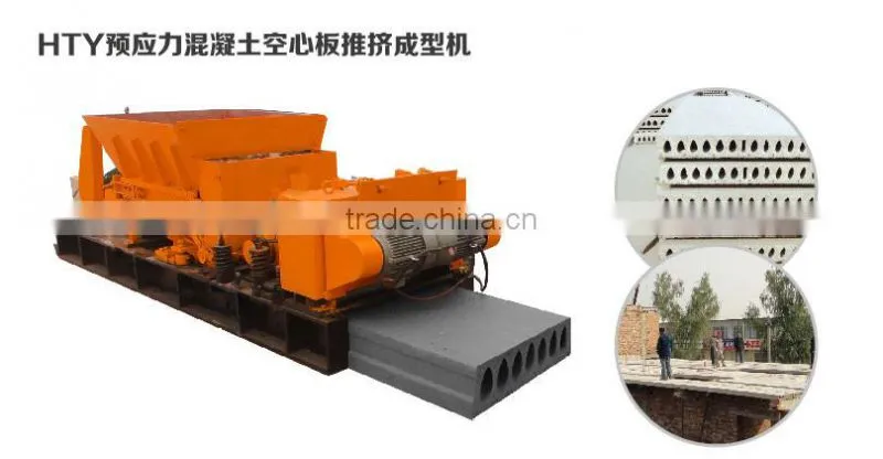 concrete hollow core slab making machine