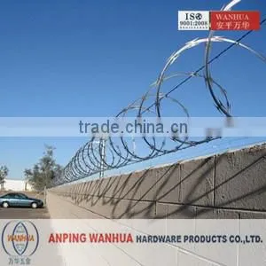 Anping Wanhua hot dipped galvanized concertina razor barbed wire price