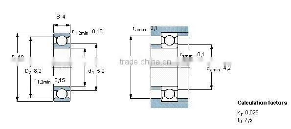 Toy wheel ball bearing 6318