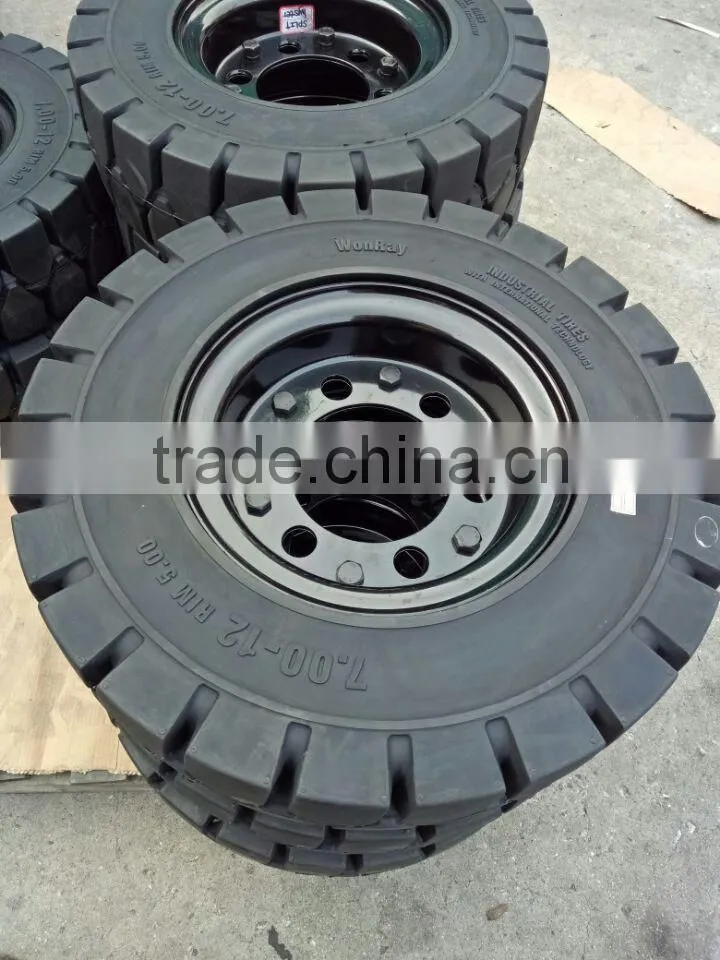 WonRay WRST brand 3.00-15 2.50-15 200/50-10 140/55-9 solid forklift tire 7.00x12