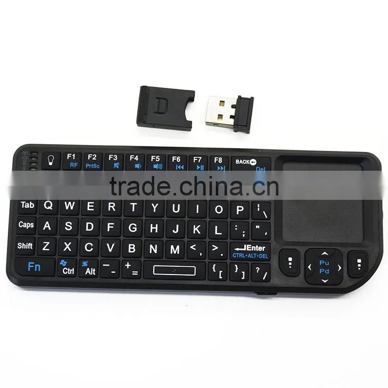 2.4G mini wireless keyboard and mouse for ipad Android TV Box Mobile Phone Smart Phone Wireless touchpad silicone mini keyboard