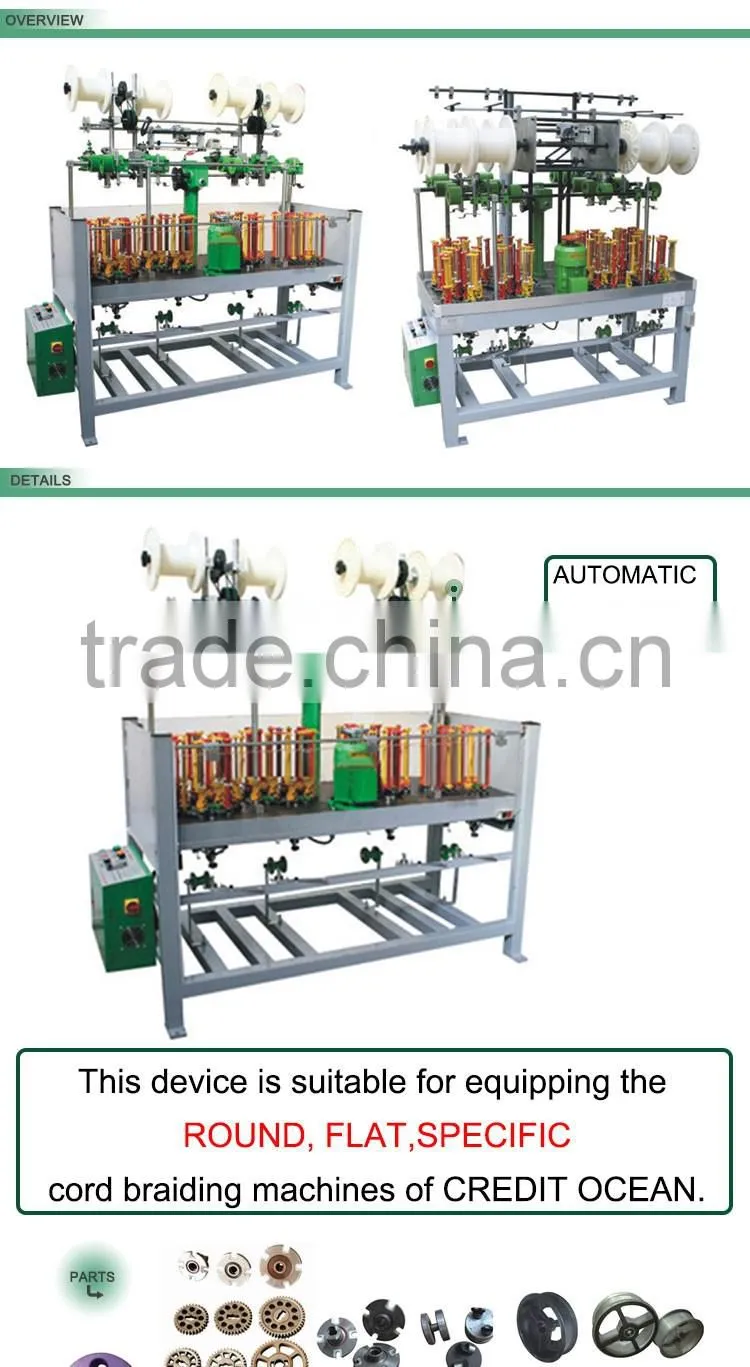 COBR16-4ALS HIGH SPEED BRAIDING MACHINES WITH AUTOMATIC TAKE-UP DEVICE
