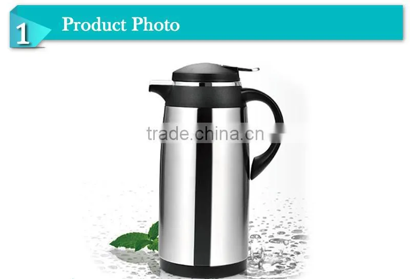 s/s glass liner vacuum pot,practical tea pots,hotel thermos coffee pumping jug(JGBO-A)
