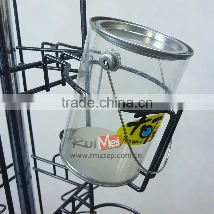 Rotating metal candy counter display rack