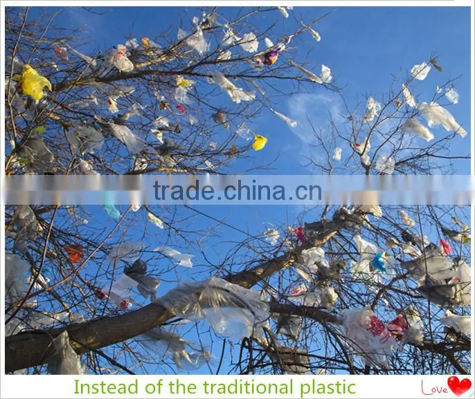 PLA+PBAT shopping bag/biodegradable shopping bags for supermarket