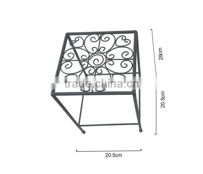 2Sets Decorative Metal Plant Stand Planter Holder Multi Planter Flower Pot Racks