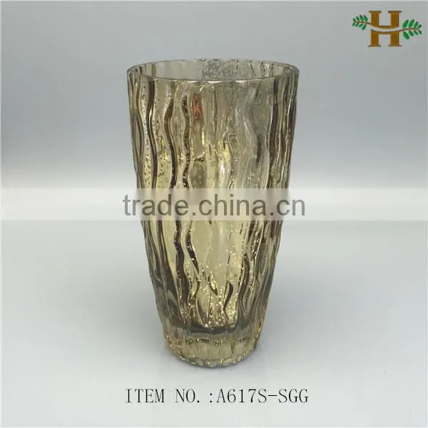 factory price colored glass flower vase