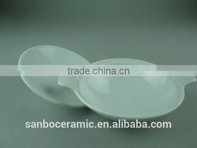 AB Grade porcelain stock White Ceramic Cookware Pot with lid , Ceramic Stew Pot, Round small turren