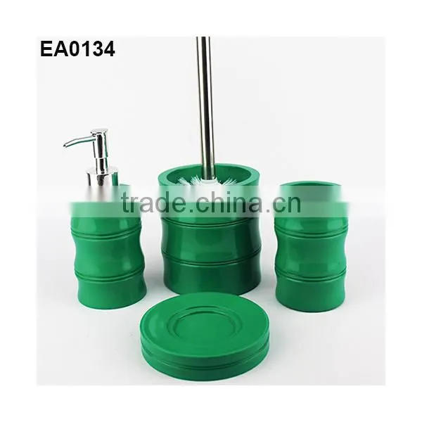 EA0341 bathroom products bathroom soap and lotion dispenser set soap dispenser and soap dish also toiletbrush holder
