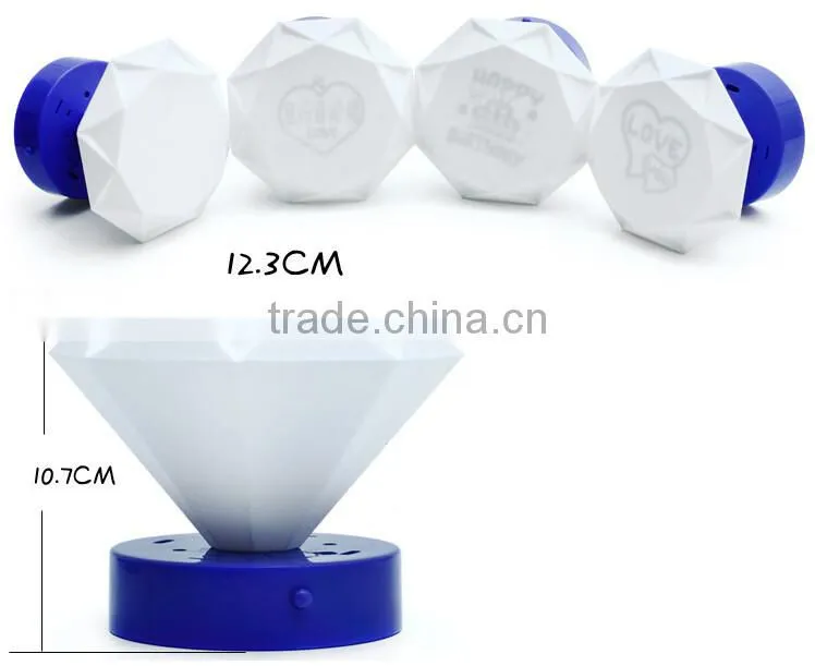 Supply creative fashionDiamond LED small Night light / lamp --Happy birthday