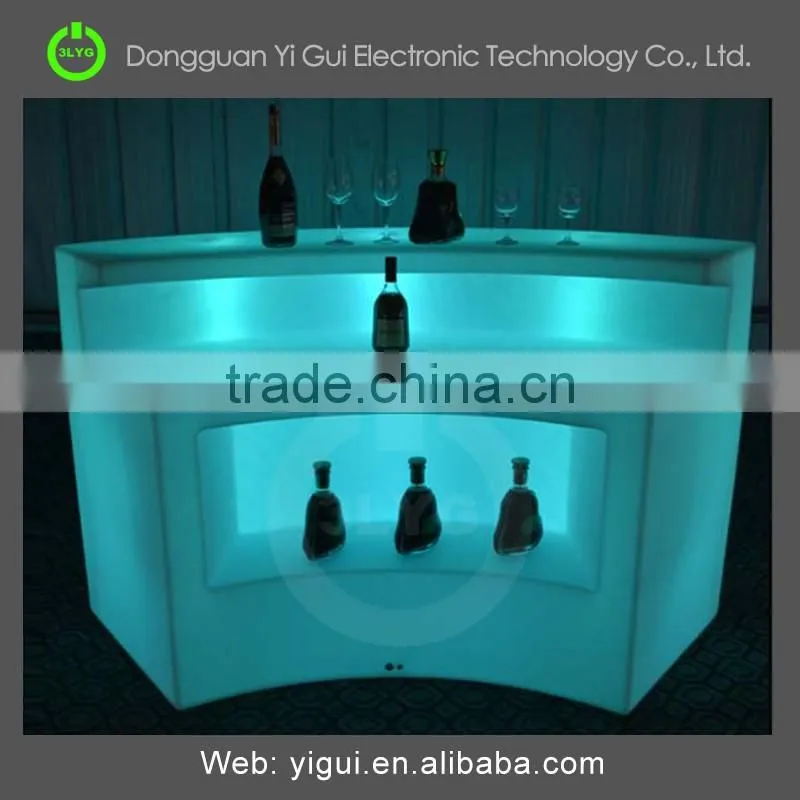 led colorful aluminum truss bar table