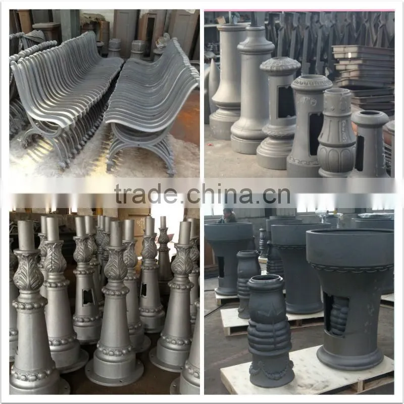 Cast Iron Ornamental Garden Lamp Pole