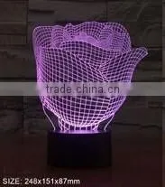 3D effect dice shape USB charging desktop night light