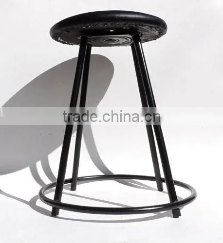 Factory price black color round shape chairs metal frames for office chairs/bar metal chairs
