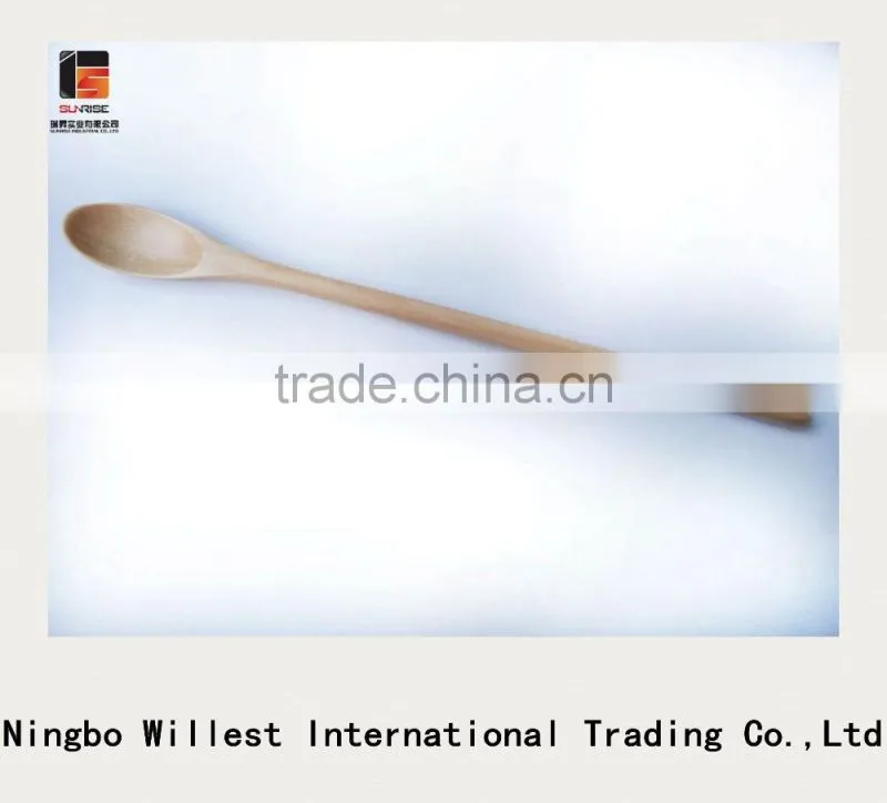 Friendly wood spoon, salt or honey or spice kitchen spoons