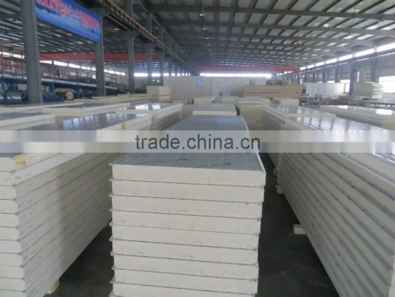 Metal surface Cold room Insulated PU sandwich panel