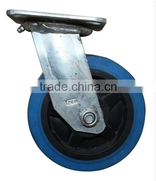 High Quality PP material 6 heavy duty pu caster wheel