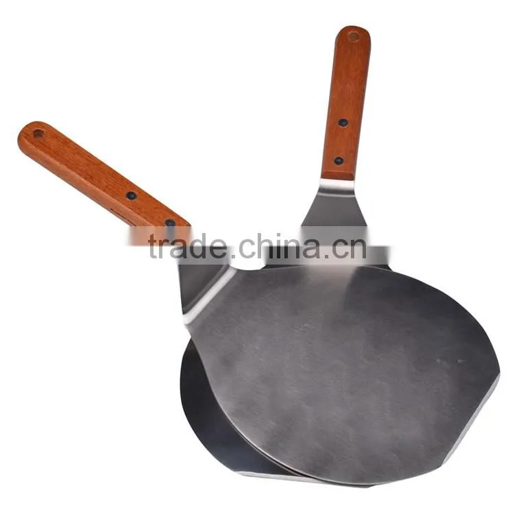 2016 High Quality Tools wood handle Stainless Steel Pizza Cutter