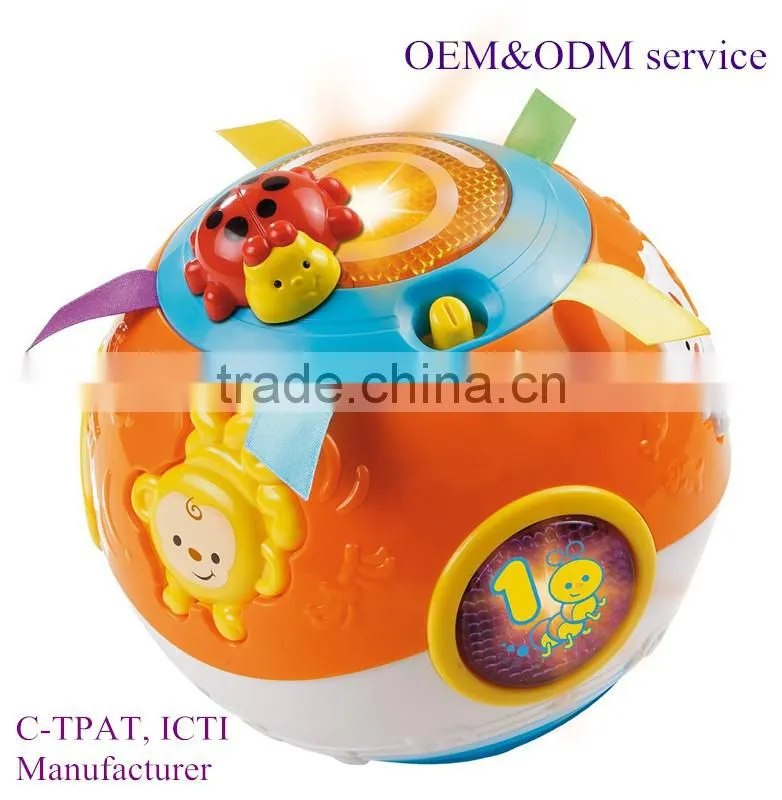 2015 new hot products roll inside inflatable ball toy baby toy nusic farm rolling ball from dongguan ICTI manufacturer