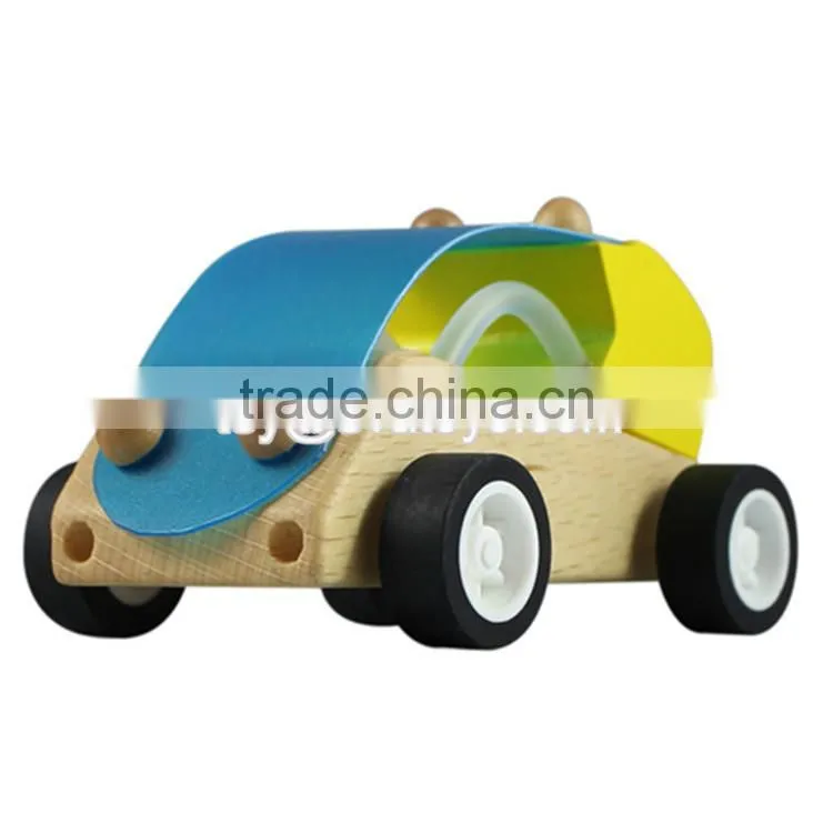 Wholesale cheap best wooden mini car toys for kids W04A056