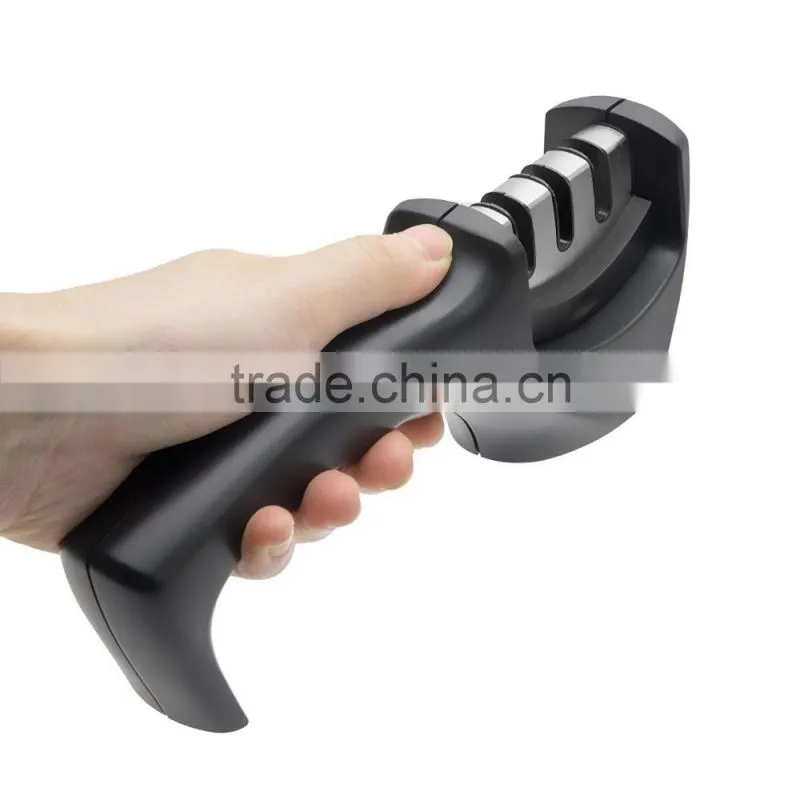 2016 manual ceramic knife sharpener 3 stage knife sharpener