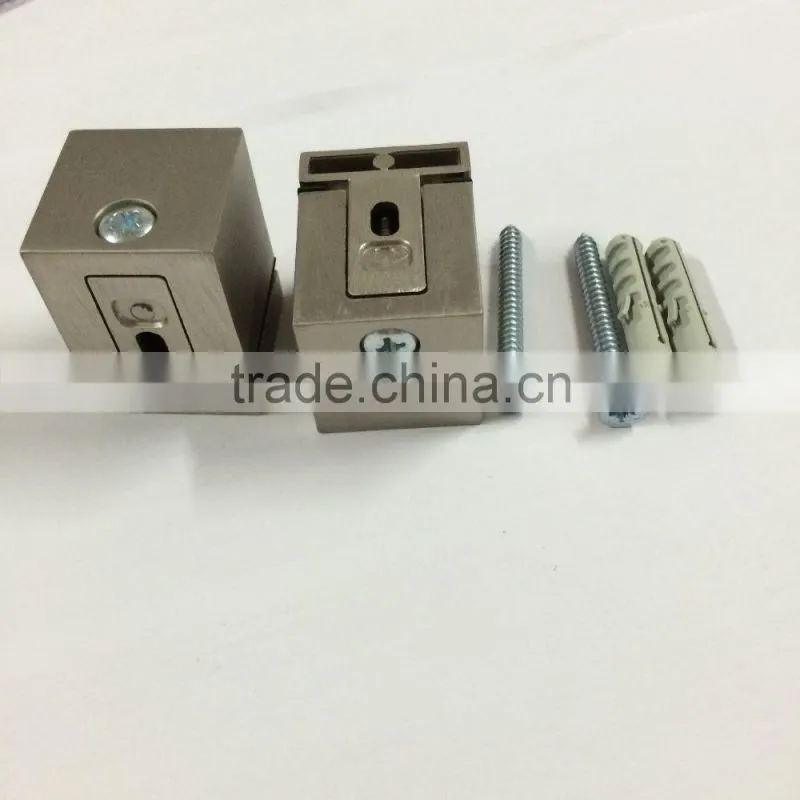 Factory supply zinc alloy square glass clamp, glass clip