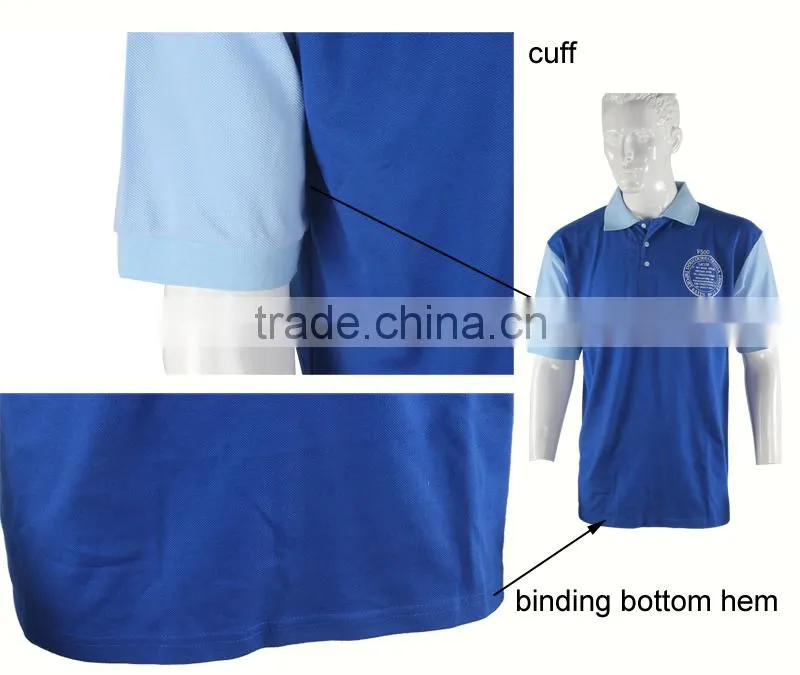 2015 New Arrival Plain Blue Dyed Short Sleeves Cheap Men Model Casual Shirt