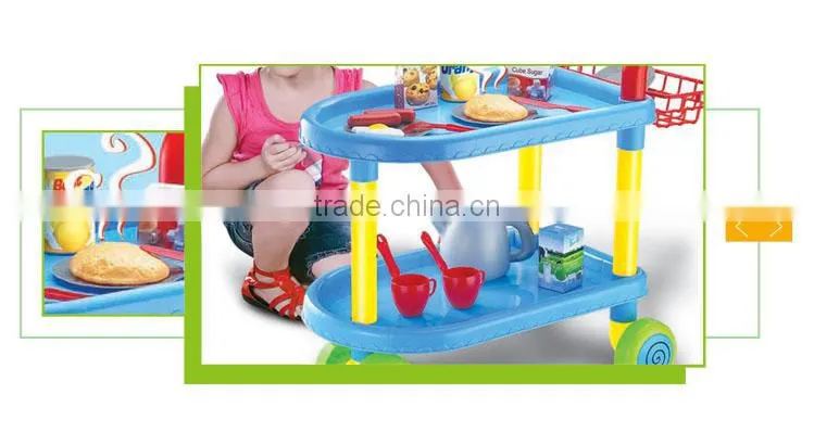 Wholesale Children Breakfast Shopping Cart Toy