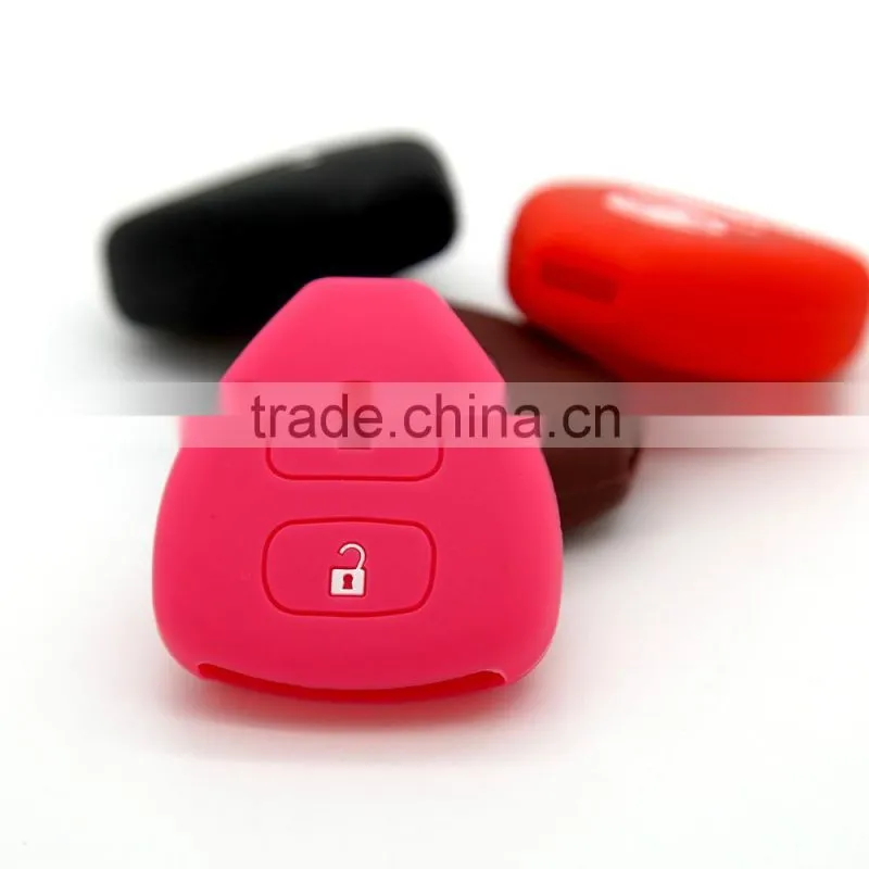Replacement silicone car key cover for Toyota rubber car key case shell for Lexus
