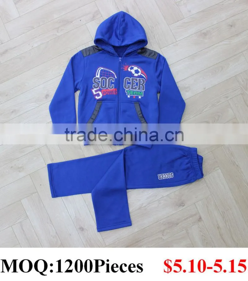 Boys Hoodies Lovely Fleece Sets Child Boutique Cothes