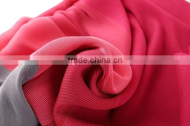 2017 new design ladies striped stitching big size wrinkle dress