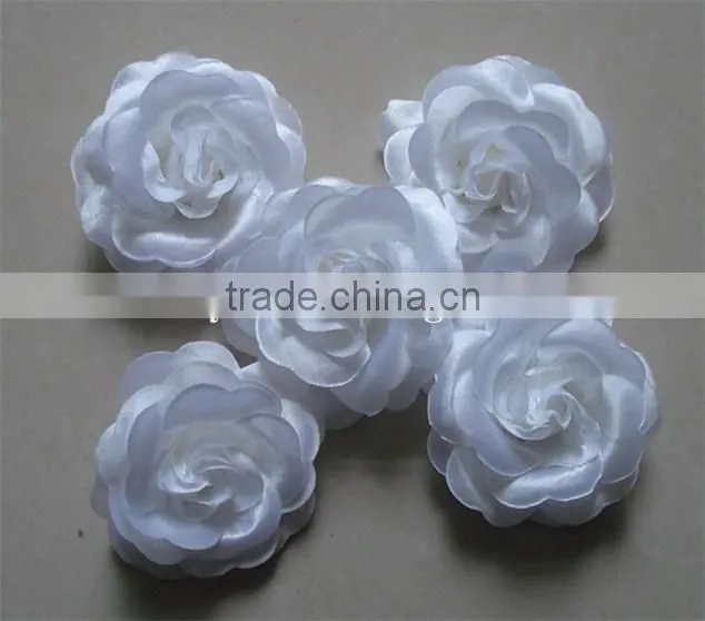 Wholesale handmade chiffon artificial wedding flower for hair accessories and garment,artificial flower for clothes flower