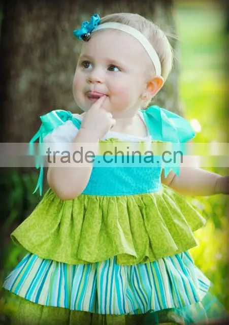 Baby Girls Green Tutu Dress Toddler Kids Christmas Party Dress