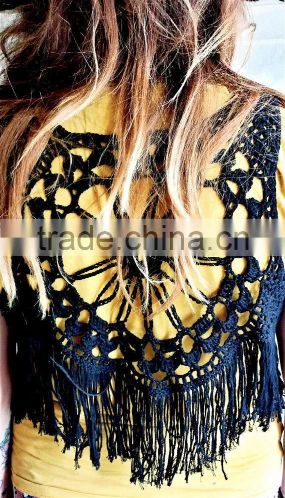 Wholesale festival fashion women Crochet vest