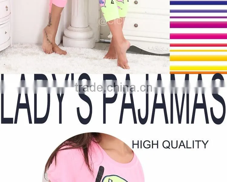 CUSTOM-MADE COTTON PRINTED FASHION DESIGNS PAJAMAS SET FOR COUPLES