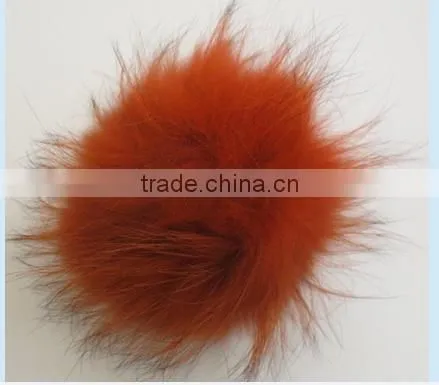 2017 Hot Pink Raccoon Fur Pom for Beanie Fluffy Bobbles Hat Accessories