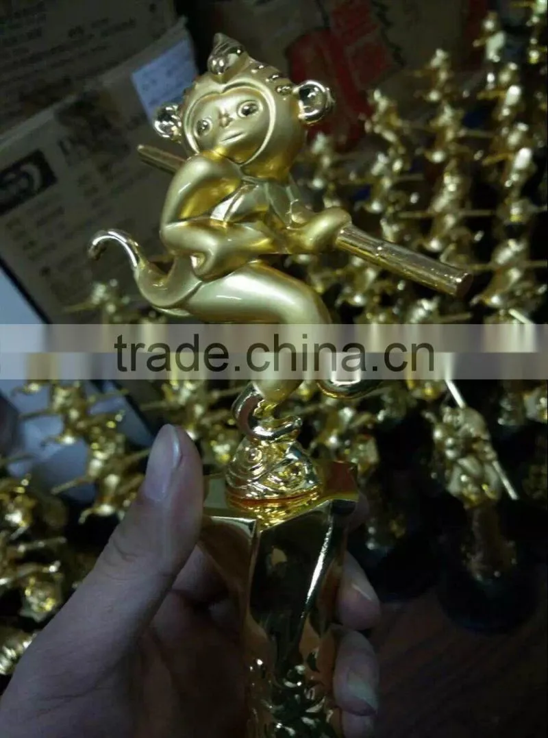 High Quality Beautiful Gold plated MONKEY TROPHY FOR BUSINESS GIFT