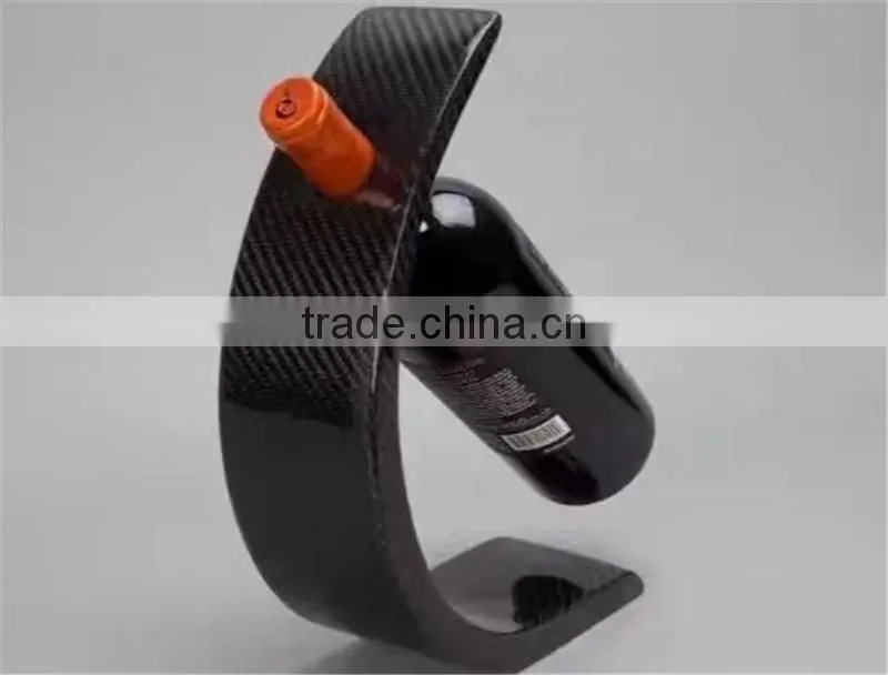 Universal Carbon Fiber Wine Rack 1 Bottle Holder Kitchen Bar Countertop