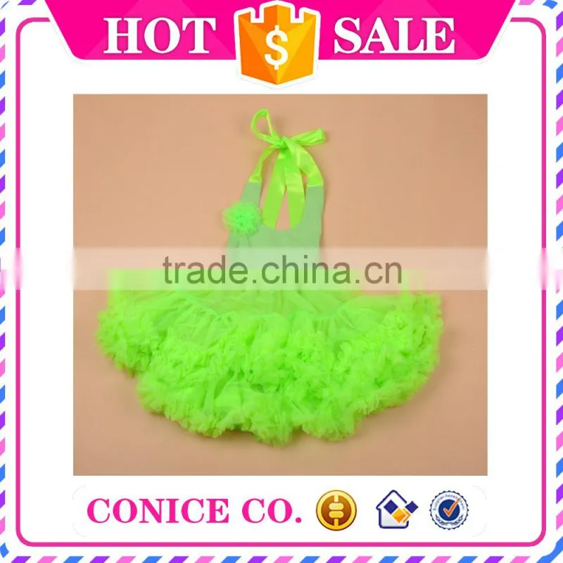 2015 New Design hot sale fashion bareback dress for American baby girls summer Tutu dress