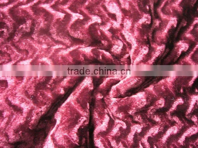 2013 New design middle east fabric,polyester tricot velvet, warp knitting velvet fabric