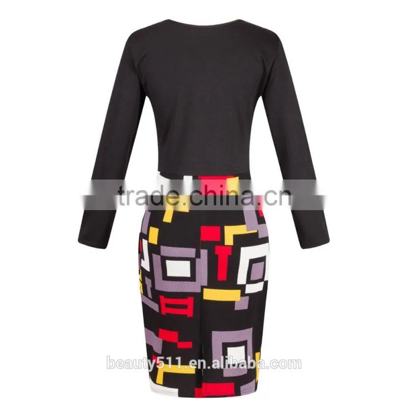 Top Grade Club Strapless Constrat Pipe Bandage 2017 New Design Ladies Dress DS20