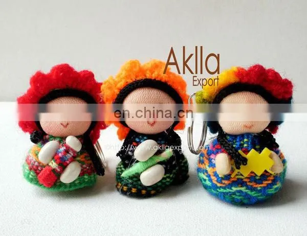Cheap Handmade Keychain Doll with Eucalyptus Bells